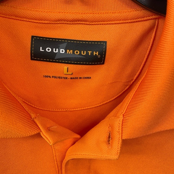 Loudmouth Golf Men’s Polo Shirt Performance Polyester Large Button Embroider - Picture 4 of 7